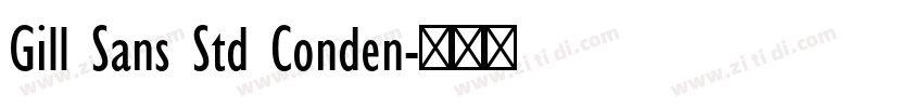 Gill Sans Std Conden字体转换